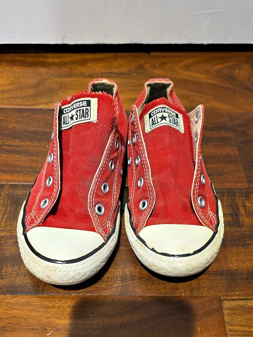 Converse Chuck Taylor All Star Shoreline Slip-On Red Canvas Sneakers